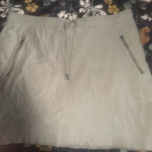 C&C California Olive Green Drawstring Skirt.